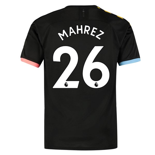 Trikot Manchester City NO.26 Mahrez Auswarts 2019-20 Schwarz Fussballtrikots Günstig
